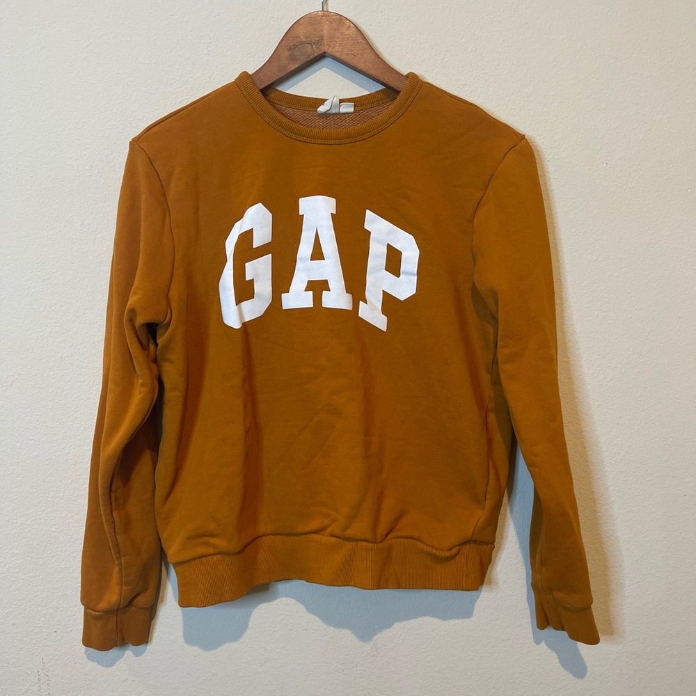🍂 GAP Logo Printed Sweather Burnt Orange